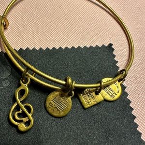 Preowned Alex and Ani music note bracelet